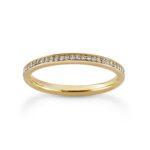 10k White Gold 5mm Half Round Wedding Band