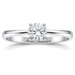 Classic 1 Carat Lab Diamond Solitaire Engagement Ring