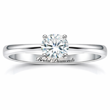 Classic 1 Carat Lab Diamond Solitaire Engagement Ring