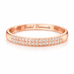 1 carat 28 stone, Lab grown Diamonds engagement ring in 18K Rose Gold