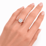 1 Carat Lab-Grown Diamond Cushion Cut Solitaire Engagement Ring in 14K 18K Yellow/White/Rose Gold & Platinum