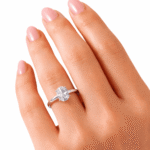 1 Carat Lab-Grown Diamond Oval Cut Solitaire Engagement Ring in 14K 18K Yellow/White/Rose Gold & Platinum