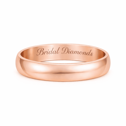 3 Gram Wedding Band for Men & Women in 14K 18K Rose Gold