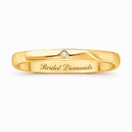 0.50 Carat Lab-Grown Diamond Solitaire Wedding Ring in 14K 18K Yellow Gold